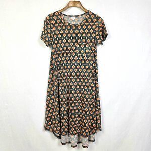 LuLaRoe Carly Dress S Floral Hi Low Boho